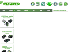 Tablet Screenshot of gaptec-electronic.com